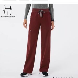 FIGS ISABEL HIGH WAISTED WIDE LEG PANTS